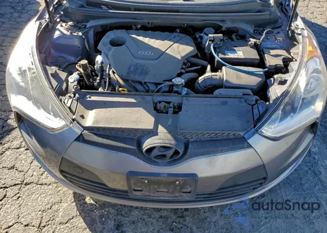 2017 Hyundai Veloster z USA, uszkodzony, nr VIN KMHTC6AD0HU307919